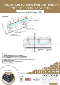 Descriptif isolation HYBRIS entre et sous chevrons