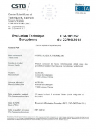 HYBRIS - ETE Évaluation Technique Européenne