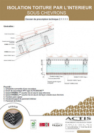 Descriptif isolation HYBRIS sous chevrons